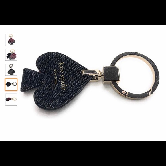 NWT Kate Spade Stacked Spade ♠️ Glitter Key Fob - Picture 4 of 5